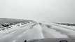 Serra da Estrela coberta de neve a cerca de um mês do verão