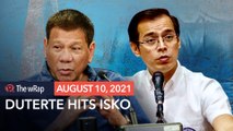 Duterte hits Isko Moreno for past sexy photos, withholds power to distribute aid