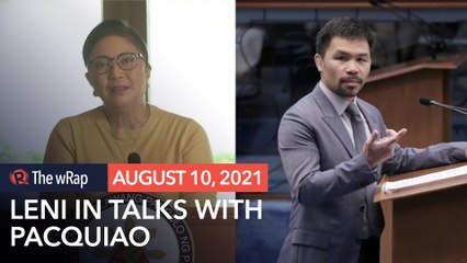 Robredo in 'exploratory' talks with Pacquiao camp on 2022 elections