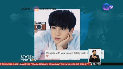 BTS member na si Jin, mukha ngang manika, sabi ng isang kilalang brand ng fashion dolls | SONA