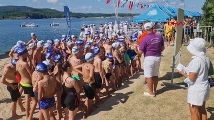 KANDIRA'DA, AÇIK SU YÜZME YARIŞI