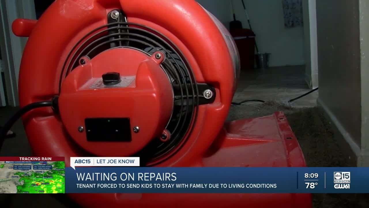 Waiting on repairs weeks after Phoenix apartment flooded