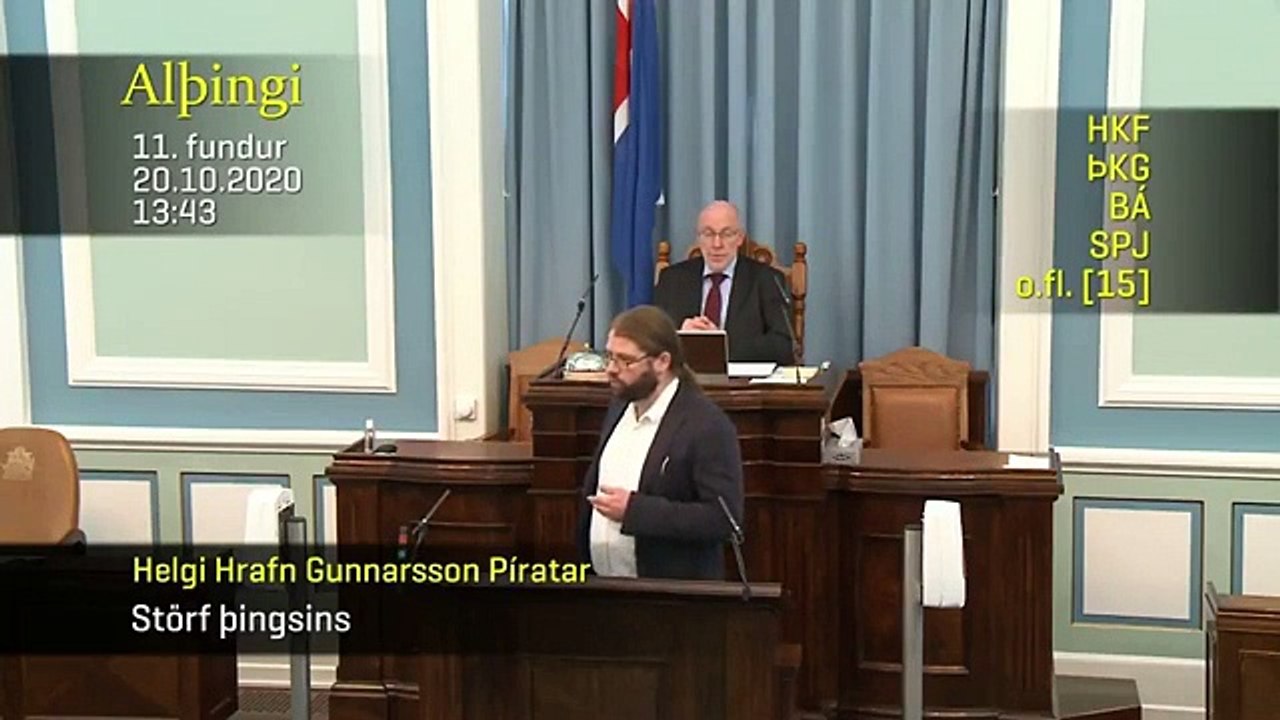 Sismo no parlamento islandês