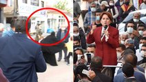 Akşener'in konuşması sırasında vatandaşın sorduğu 