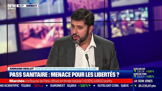 Armand Heslot (CNIL) : Pass sanitaire, menace sur les libertés ? - 10/08