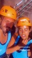 Sara Matos e Pedro Teixeira aventuram-se e descem cascata de 55 metros