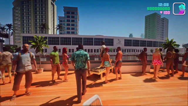 GTA Vice City Remastered 2021 Gameplay Next-Gen Ray Tracing Graphics on RTX 3090 GTA 5 PC MOD