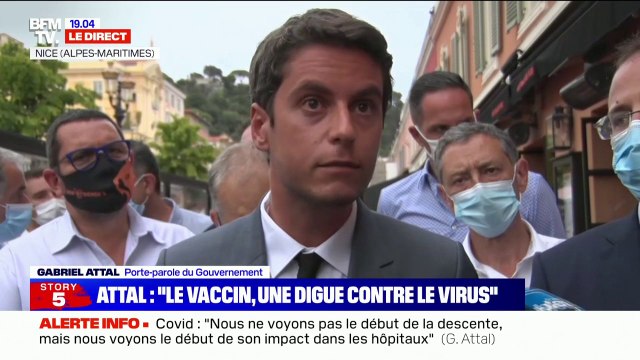 Gabriel Attal à propos de la pancarte antisémite: Au sein de ces manifestations, il y a des personnes qui en veulent plus à la République qu'au vaccin