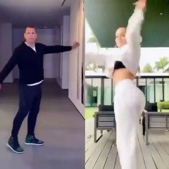 Alex Rodriguez tenta acompanhar Jennifer Lopez em dança e partilha vídeo