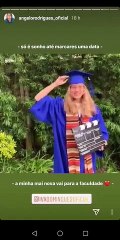 Vídeo: Ângelo Rodrigues felicita filha de Iva Domingues após fim do curso