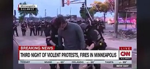 Equipa de reportagem da CNN detida durante protestos por George Floyd