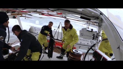 Leading the fleet  En tête de flotte de la Rolex Fastnet Race -  Gitana Team 2021