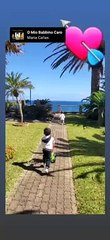 Vídeo: Filhos de Cristiano Ronaldo aproveitam trade de sol para brincar