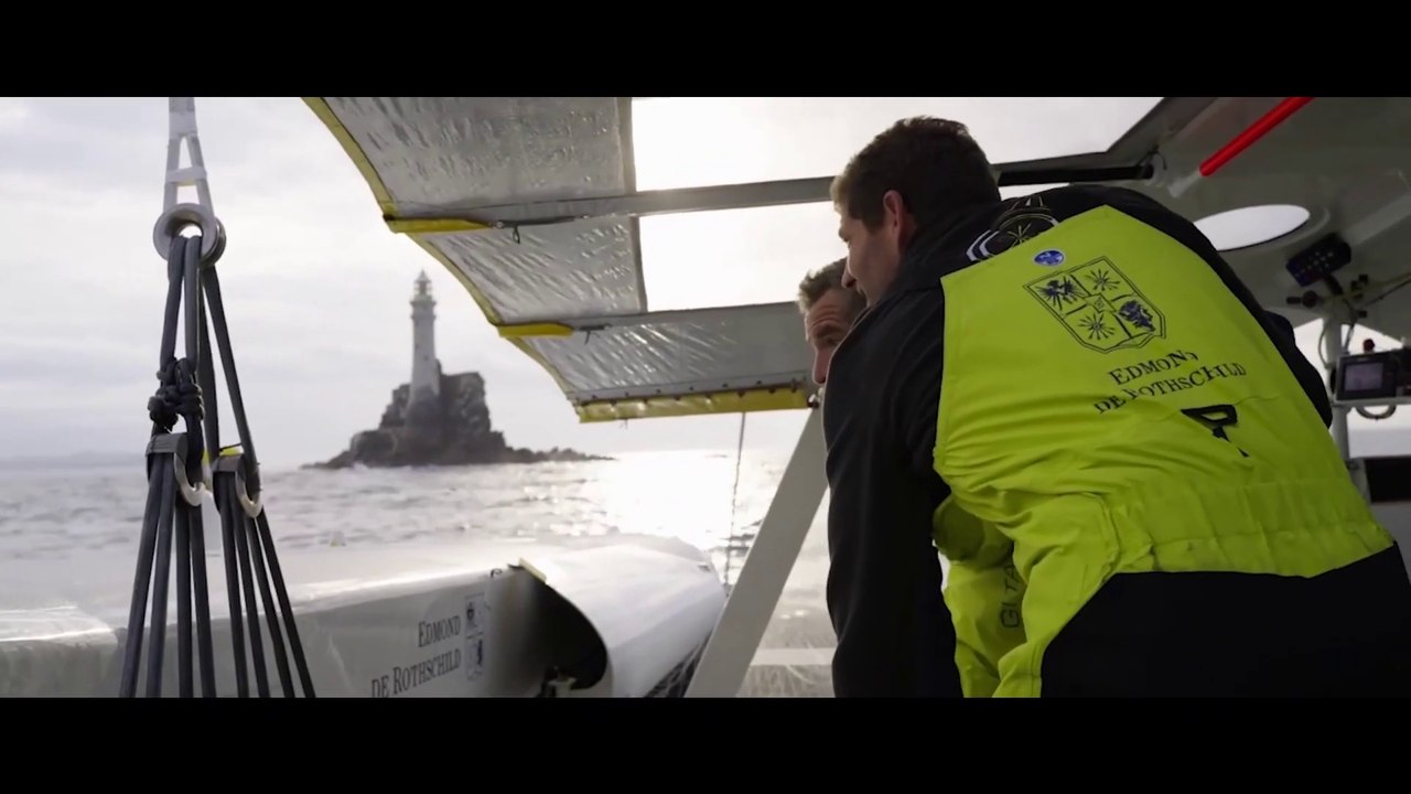 Dropping down to Cherbourg-en-Cotentin under J0 - Gitana Team 2021