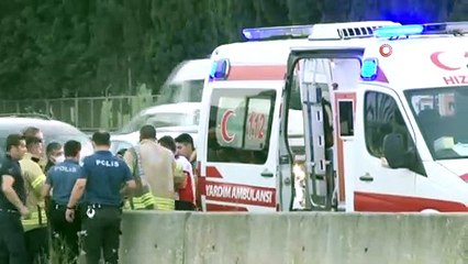 Bağcılar’da dere yatağına düşen adamın bacağı kırıldı