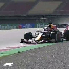 Pião de Max Verstappen em Barcelona