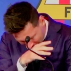 The seconds of Lionel messi crying