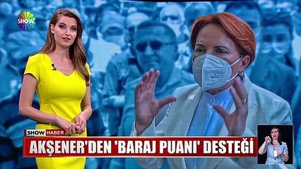 Meral Akşener'den 'baraj puanı' desteği