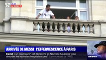 Arrivé dans sa chambre d'hôtel, Lionel Messi salue les supporters du PSG