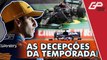 RODA MURCHA! FLAVIO GOMES ELEGE AS DECEPÇÕES DA PRIMEIRA PARTE DA F1 2021 | GP às 10