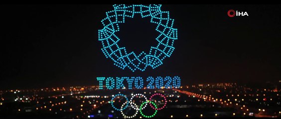 - Olimpiyatlara katılan Çinli sporcular için drone gösterisi