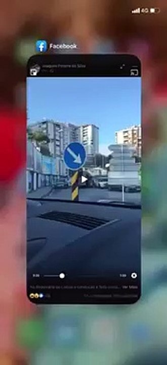 Autocarro em contramão