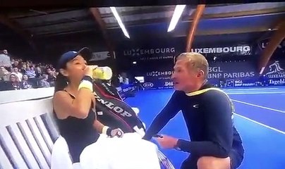 Misaki Doi e o seu treinador