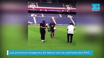 Las primeras imágenes de Messi con la camiseta del PSG
