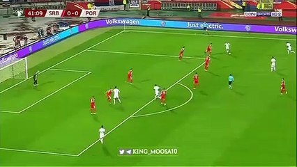 Golo de William Carvalho à Sérvia