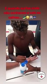 Vídeo: José Carlos Pereira apanha susto enquanto surfava em Cabo Verde