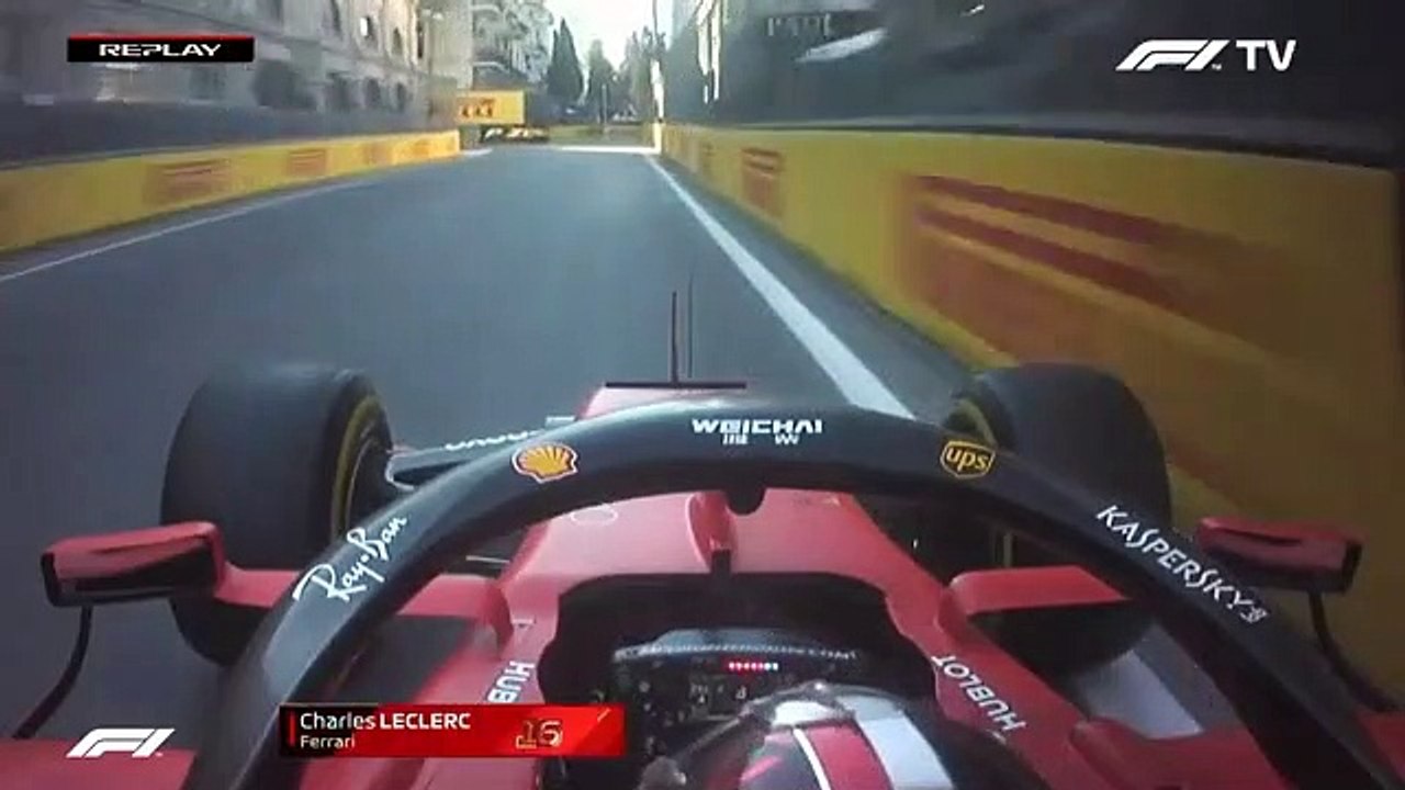 Acidente de Leclerc na qualificação do GP do Azerbaijão