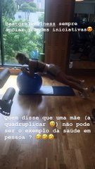 "Quem disse que uma mãe (a quadruplicar) não pode ser exemplo de saúde"