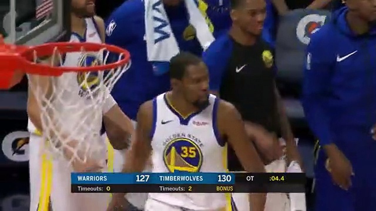 Minutos finais do Timberwolves-Warriors