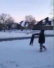 Frio congela calças nos EUA