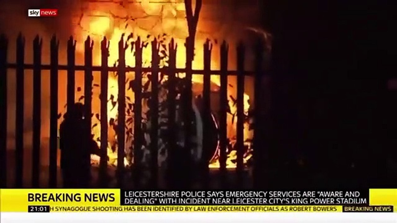 Queda de helicóptero - Leicester
