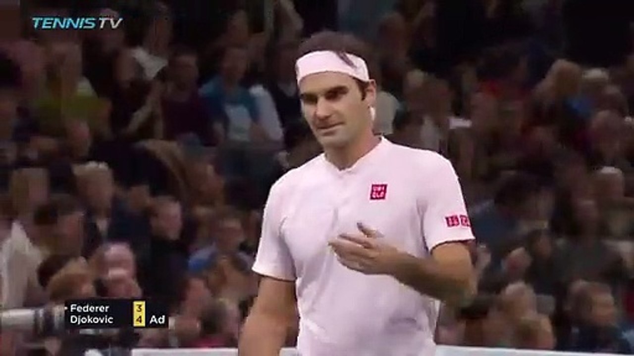 Ponto de Federer diante de Djokovic