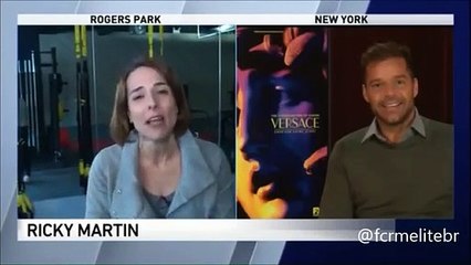 A felicidade desta repórter após entrevistar Ricky Martin é única