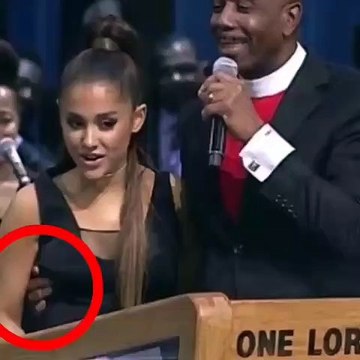 Vídeo: Ariana Grande apalpada por pastor no funeral de Aretha Franklin