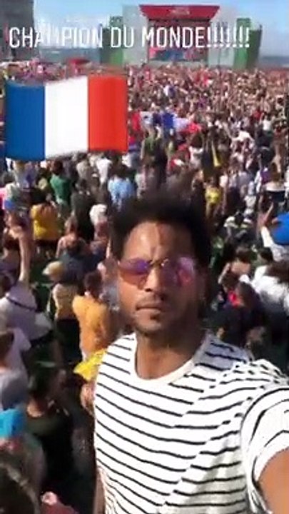 Namorado de Rita Pereira festeja vitória de França no coração de Lisboa