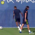 Neymar imita CR7 e marca golo ‘impossível’ no treino do Brasil