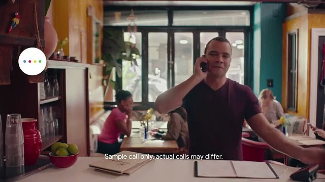 Google mostra-lhe como é usar a sua IA para marcar mesa num restaurante