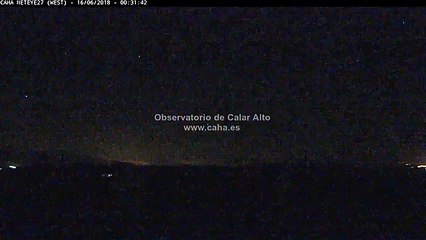 Bola de fogo sobre o Golfo de Cádiz