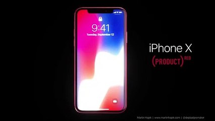 Vídeo mostra como seria o iPhone X em versão RED