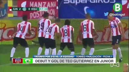 Primeiro golo de Teo Gutierrez no Junior Barranquilla