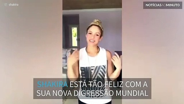 Shakira está ansiosa com a digressão mundial e deixa recado aos fãs