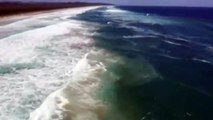 Adolescentes arrastados por onda salvos em 70 segundos por drone