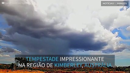 Time-lapse mostra tempestade na Austrália