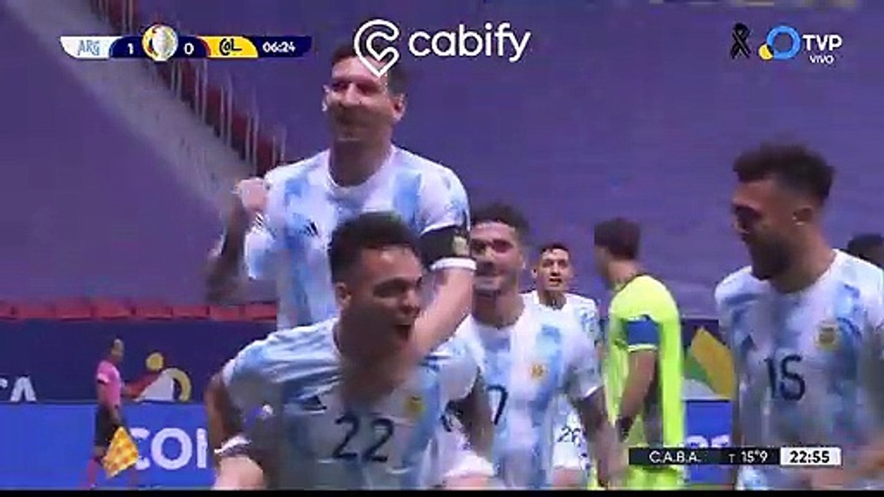 Publicidades de entretiempo de Argentina vs Colombia por la copa America