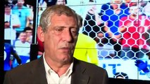 Fernando Santos e Fernando Gomes dão os parabéns a Ronaldo