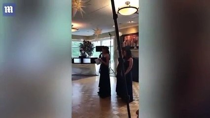 Irmã da noiva rouba a atenção ao transformar discurso em atuação de rap